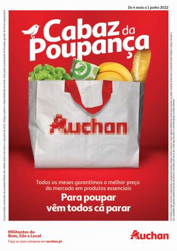 Folheto Auchan - 4.5.2022 - 1.6.2022.