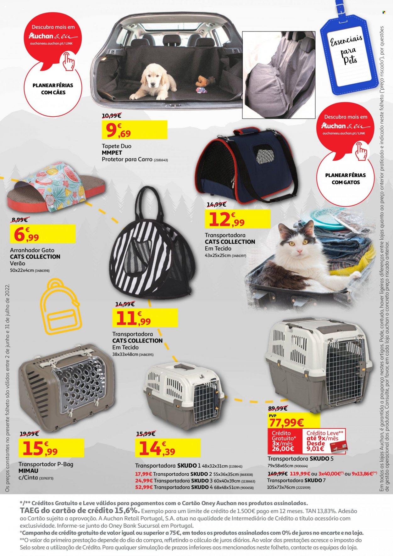 Folheto Auchan - 6.6.2022 - 31.7.2022 - Produtos em promoção - tapete. Página 3.
