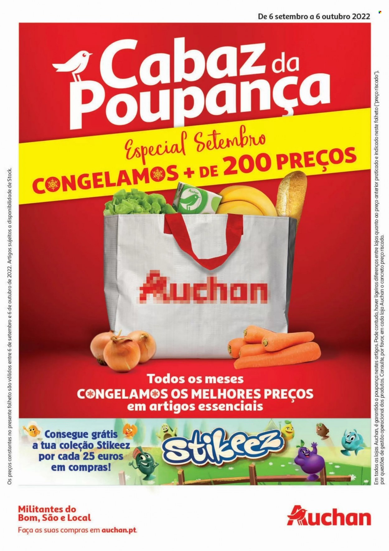 Folheto Auchan - 6.9.2022 - 6.10.2022. Página 1.