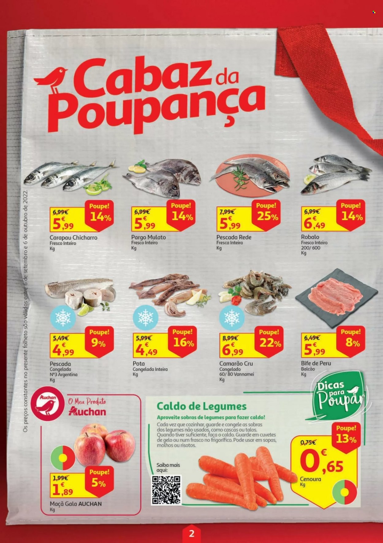 Folheto Auchan - 6.9.2022 - 6.10.2022. Página 2.
