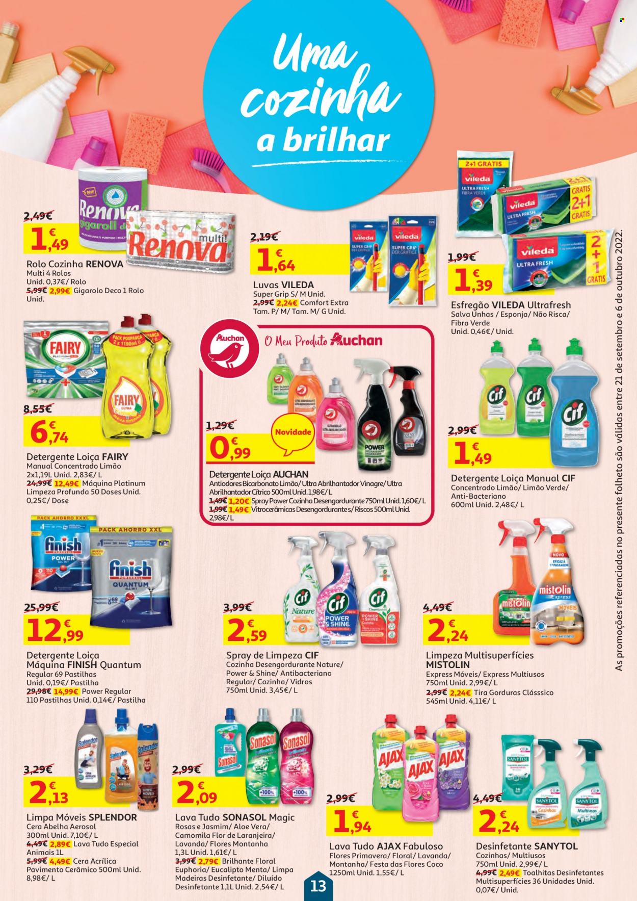 Folheto Auchan - 21.9.2022 - 6.10.2022. Página 13.