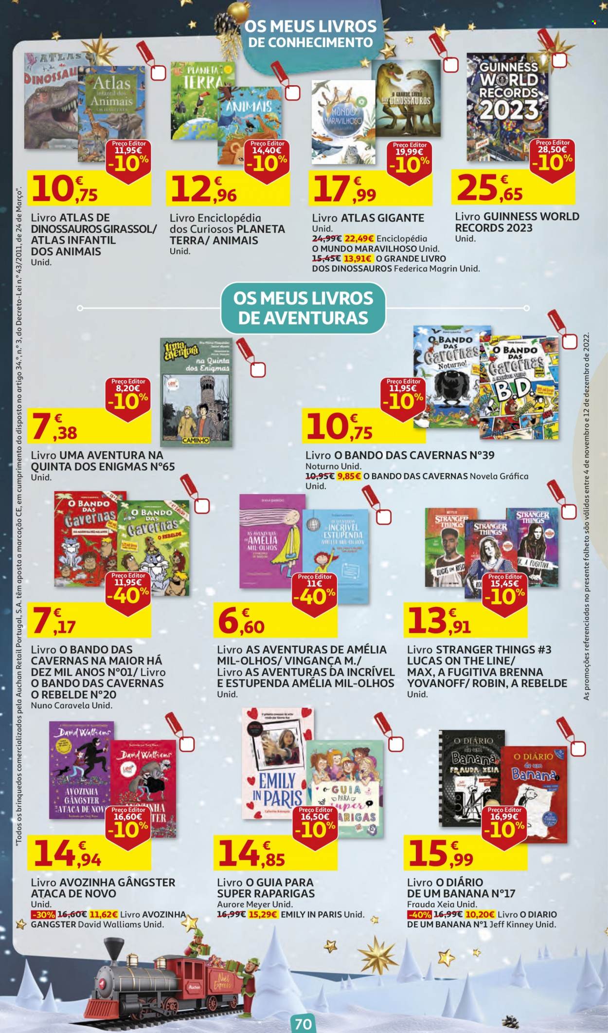 Folheto Auchan - 4.11.2022 - 12.12.2022. Página 70.
