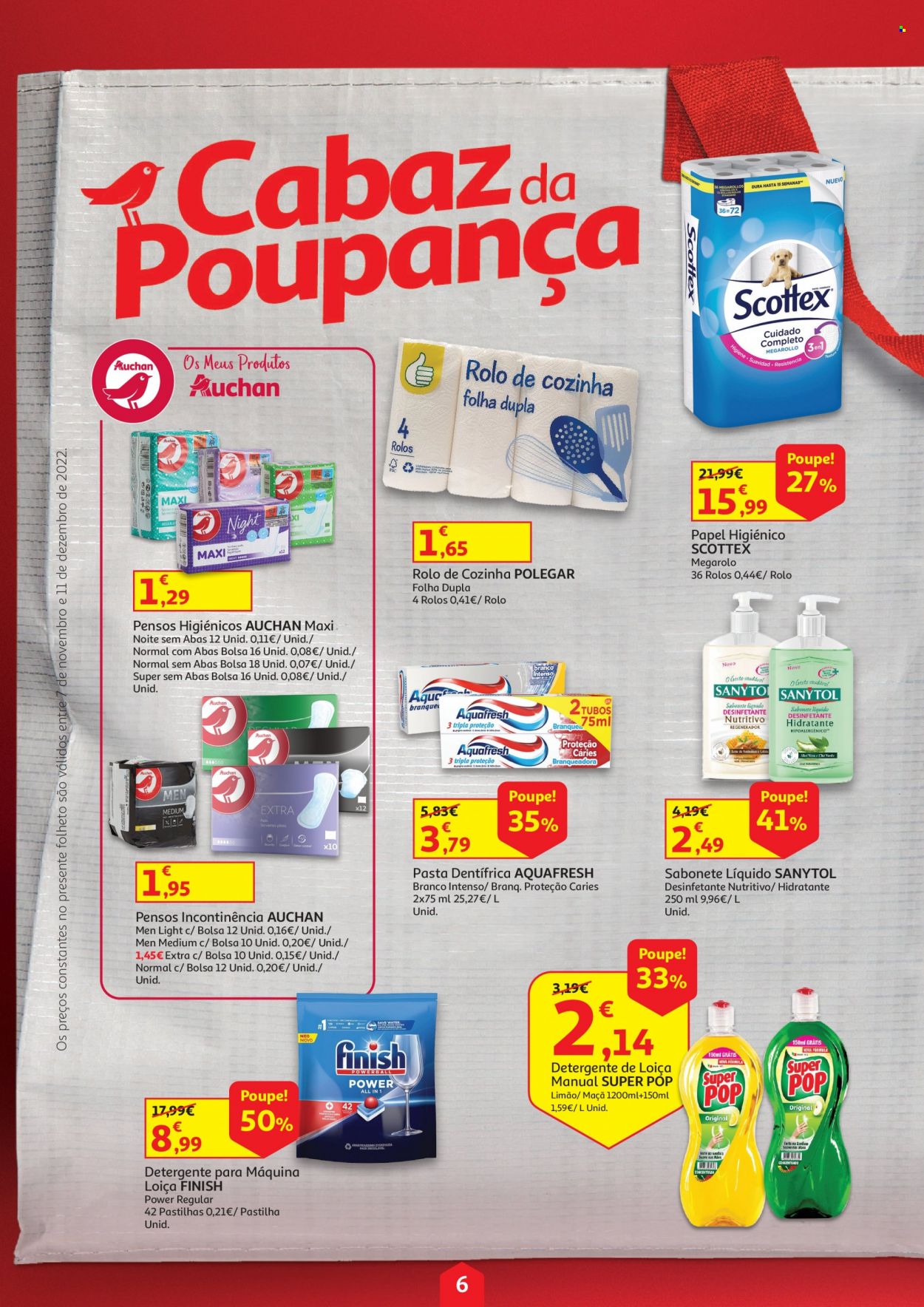 Folheto Auchan - 7.11.2022 - 11.12.2022. Página 6.