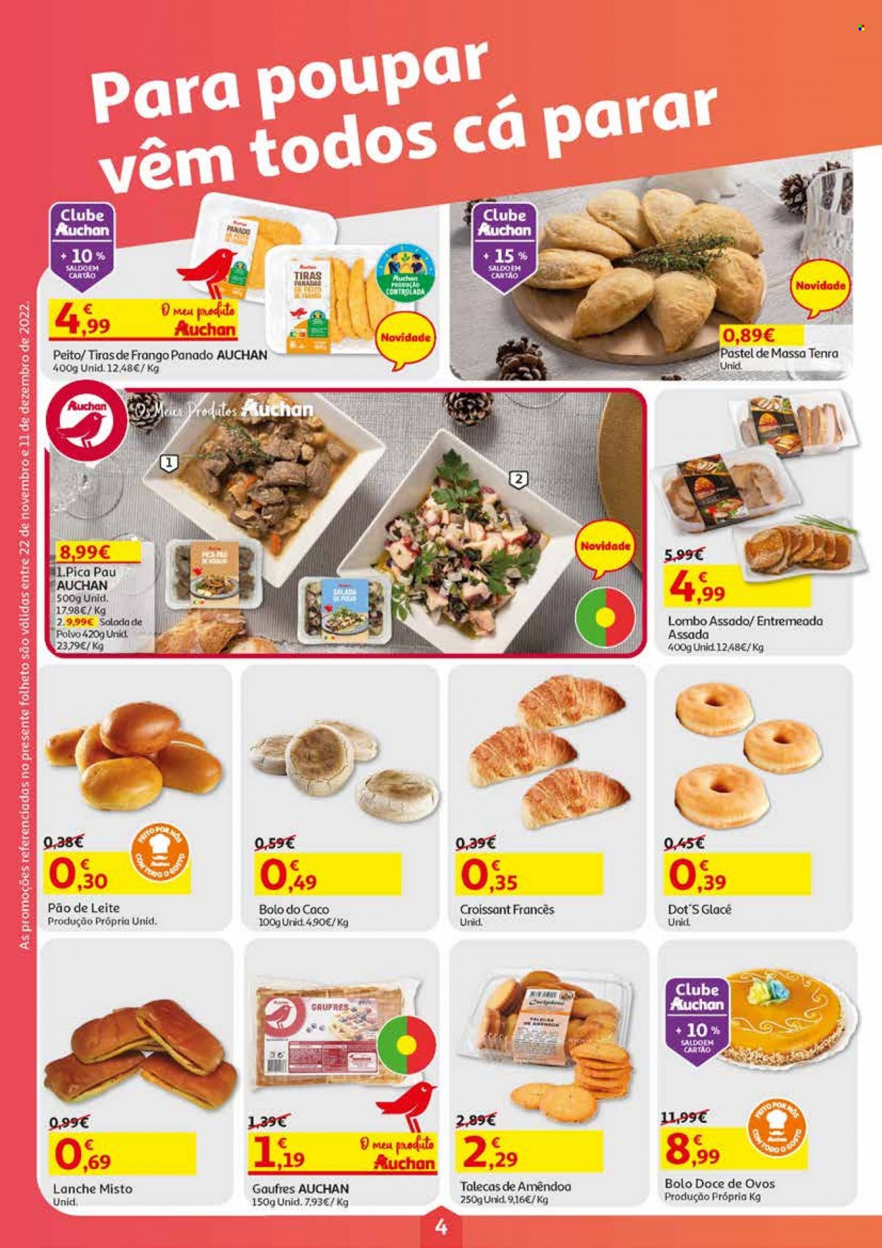 Folheto Auchan - 22.11.2022 - 11.12.2022. Página 4.