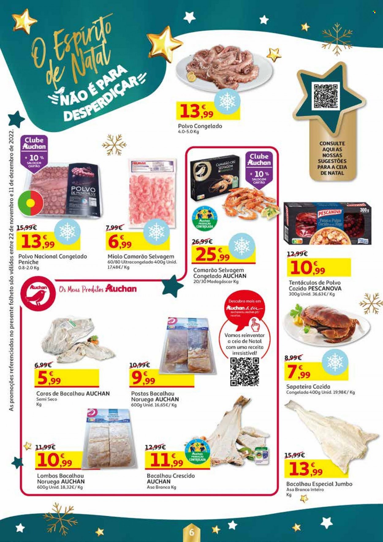 Folheto Auchan - 22.11.2022 - 11.12.2022. Página 6.