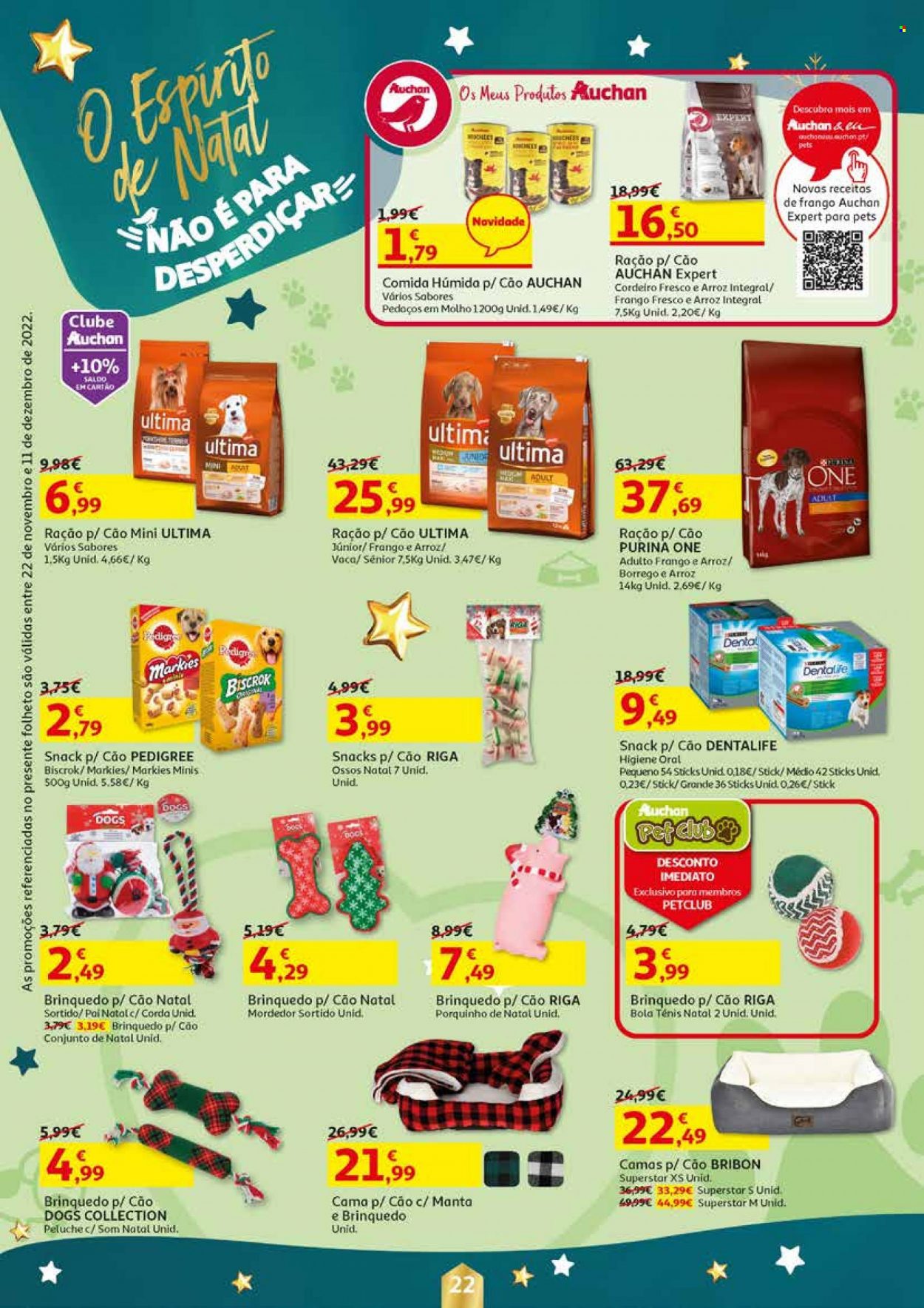 Folheto Auchan - 22.11.2022 - 11.12.2022. Página 22.