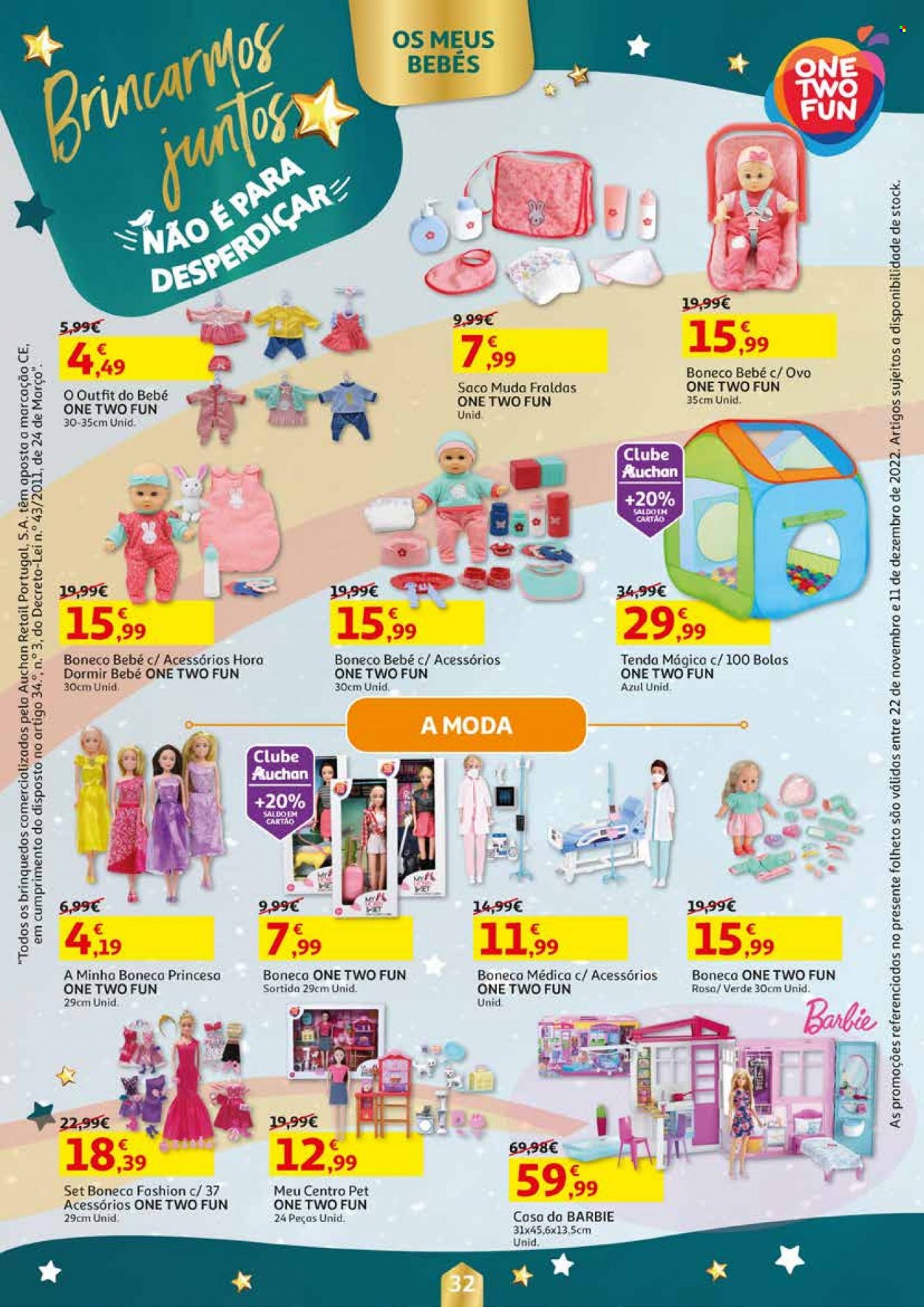 Folheto Auchan - 22.11.2022 - 11.12.2022. Página 32.
