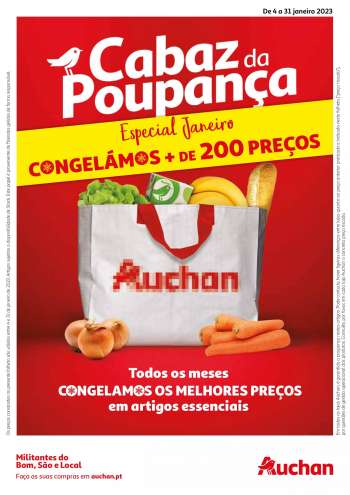 Folheto Auchan - Cabaz da Poupança Janeiro