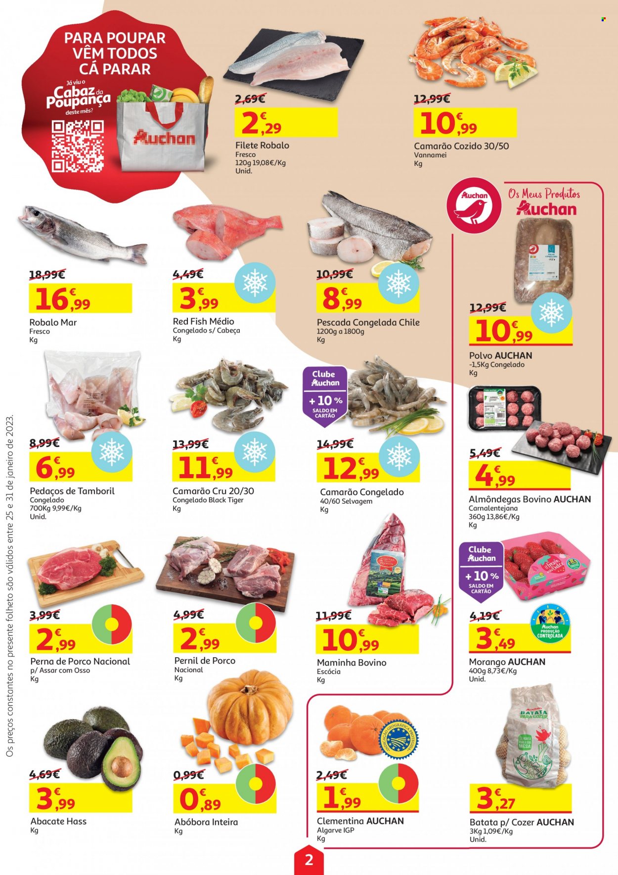 Folheto Auchan - 25.1.2023 - 31.1.2023. Página 2.