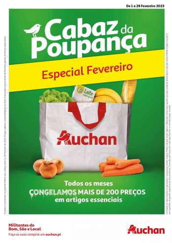 Folheto Auchan - Cabaz da Poupança Fevereiro