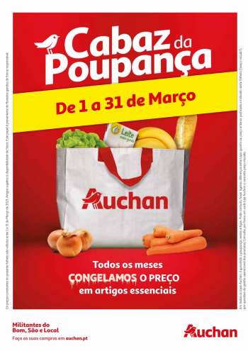 Folheto Auchan - Antevisão Cabaz da Poupança Março