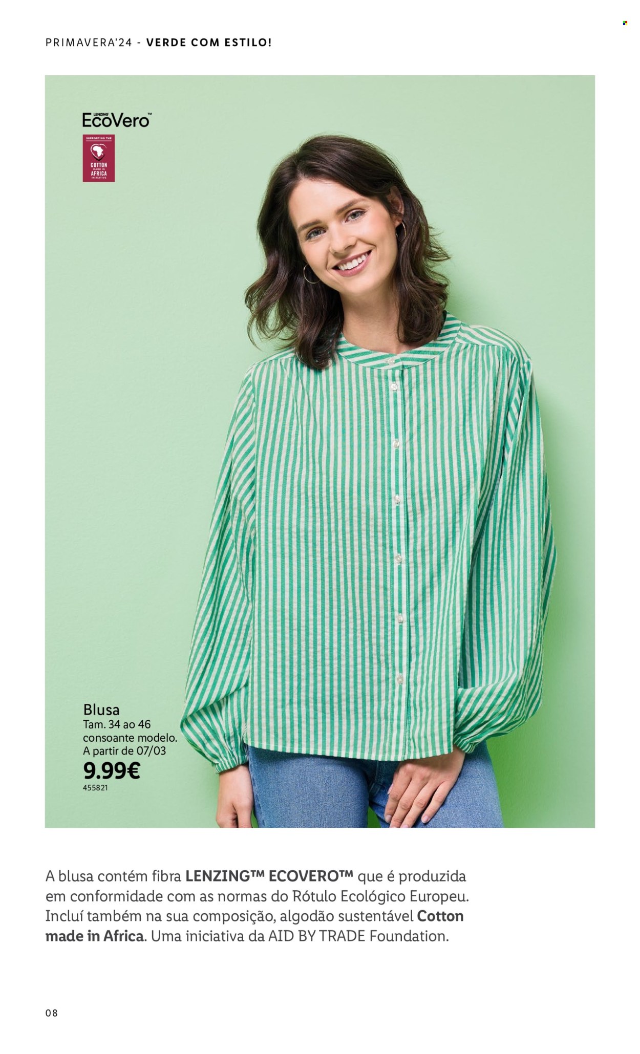 thumbnail - Folheto Lidl - Produtos em promoção - blusa. Página 8.