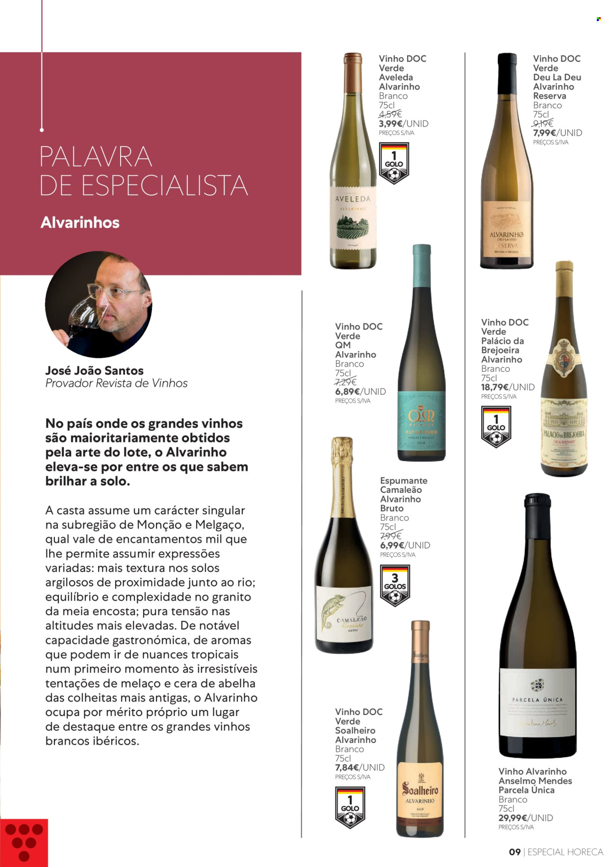 thumbnail - Folheto Recheio - 28.3.2024 - 1.5.2024 - Produtos em promoção - bebida alcoólica, espumante. Página 9.