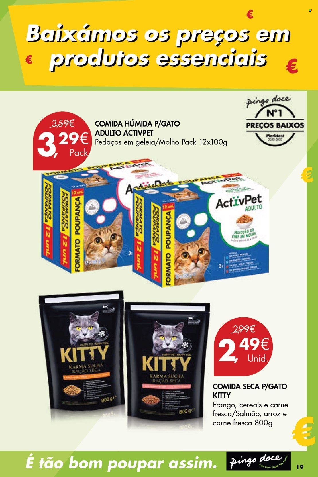 thumbnail - Folheto Pingo Doce - 9.4.2024 - 20.5.2024 - Produtos em promoção - geleia, doce de frutos, alimentos para gatos. Página 19.