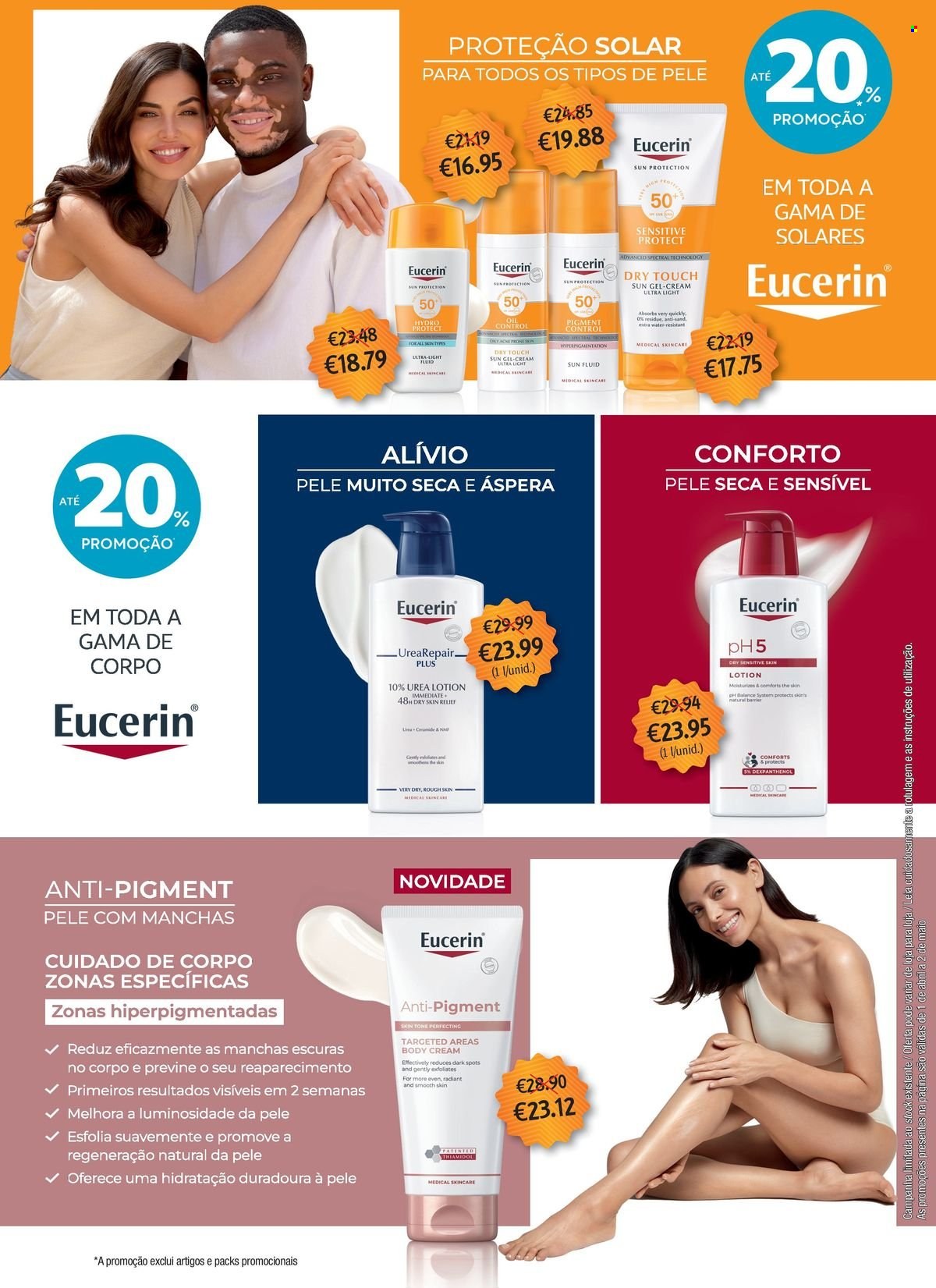thumbnail - Folheto Auchan - 1.4.2024 - 2.5.2024 - Produtos em promoção - Eucerin, creme de corpo. Página 2.