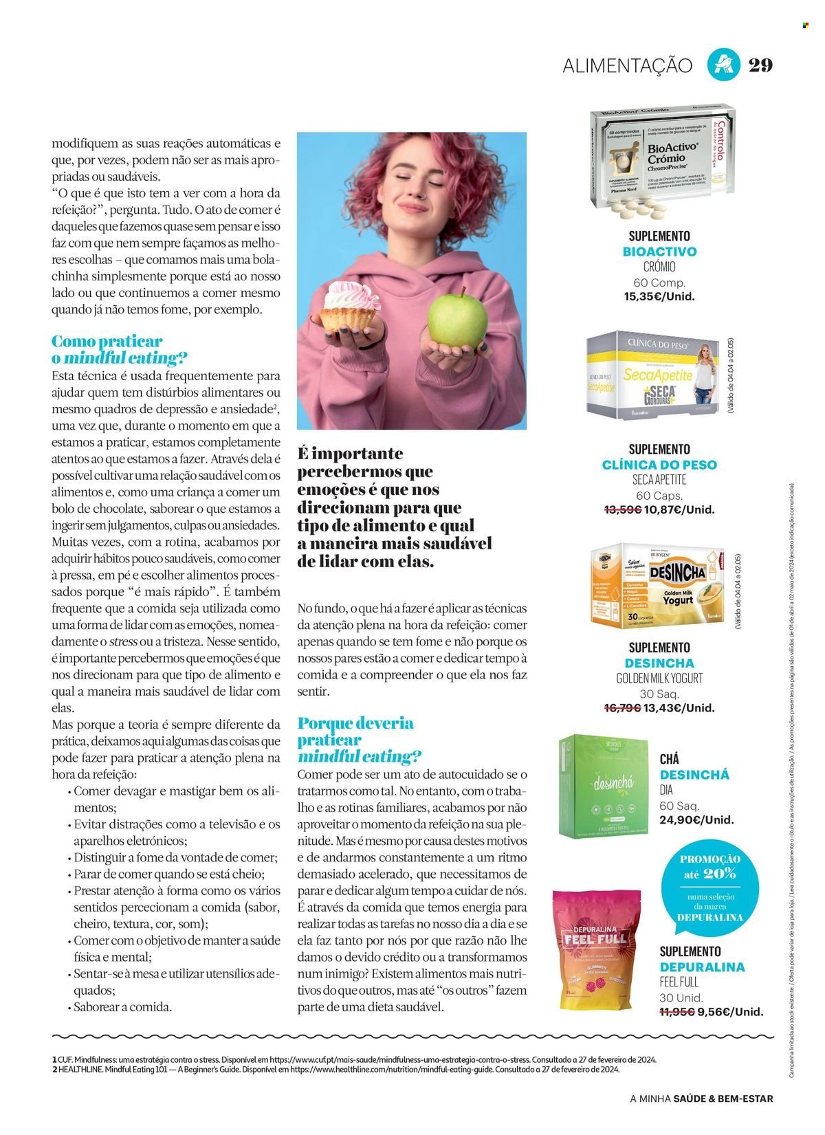 thumbnail - Folheto Auchan - 1.4.2024 - 2.5.2024 - Produtos em promoção - bolo de chocolate, Mentos, suplemento alimentar, chá. Página 29.