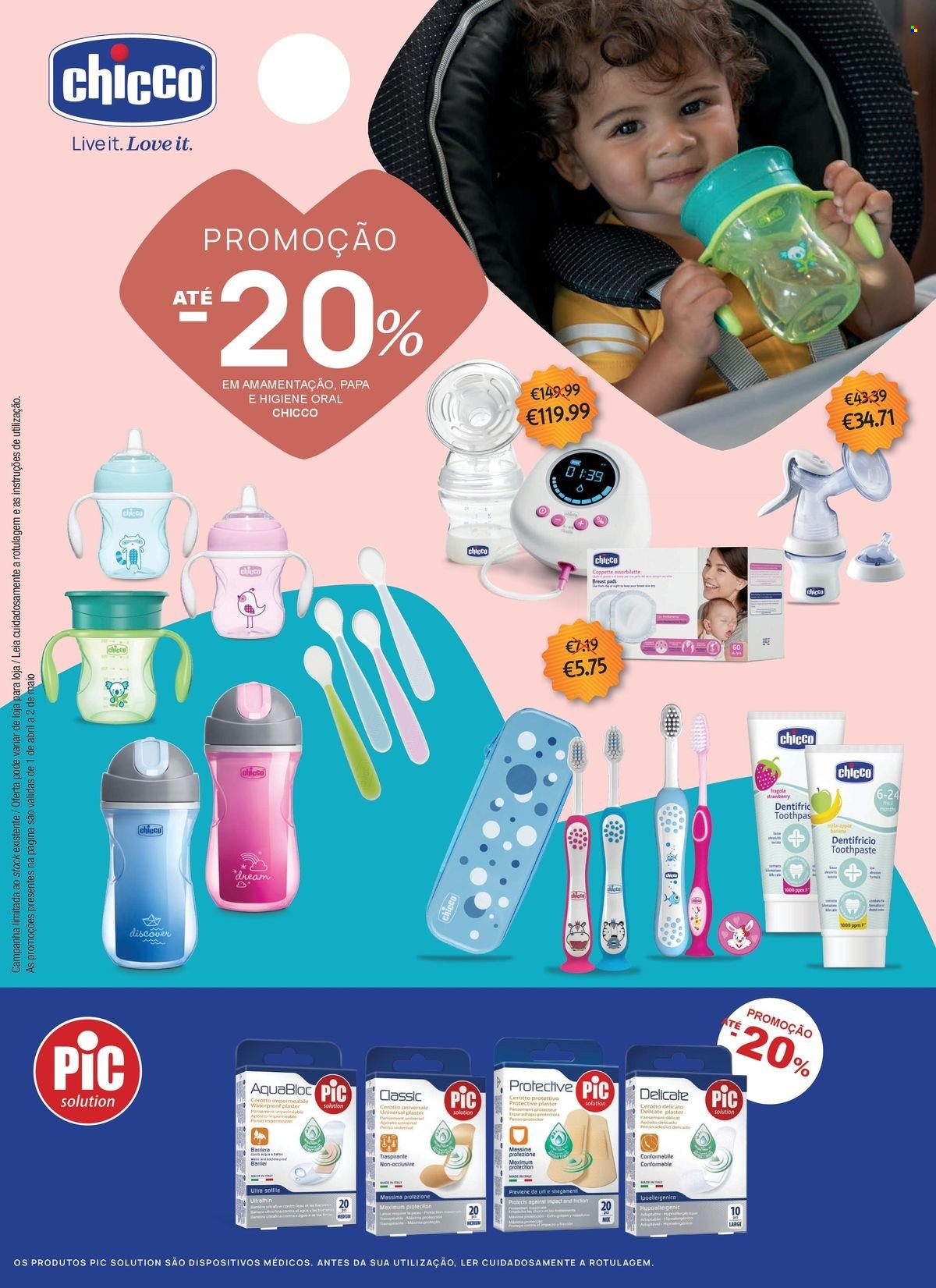 thumbnail - Folheto Auchan - 1.4.2024 - 2.5.2024 - Produtos em promoção - Chicco. Página 43.