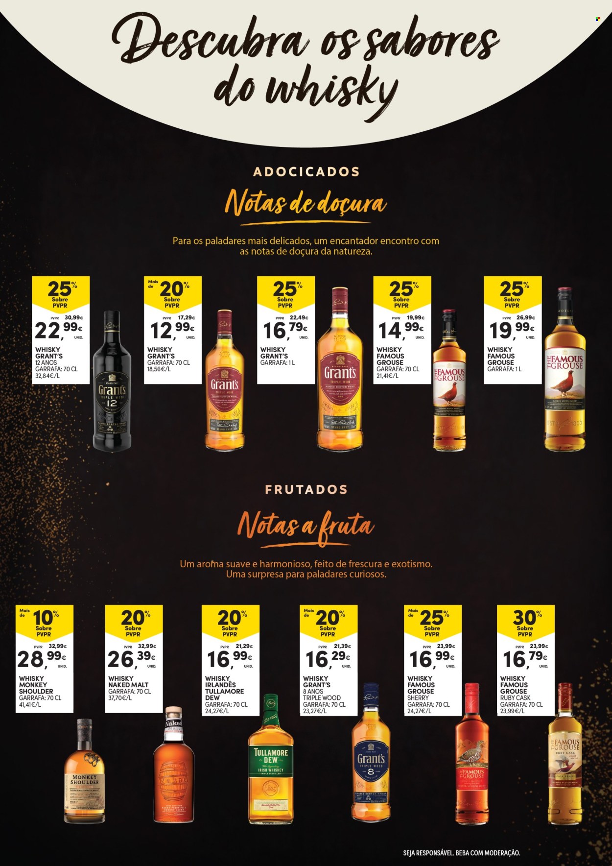 thumbnail - Folheto Continente Modelo - 25.4.2024 - 8.5.2024 - Produtos em promoção - bebida alcoólica, Grant‘s, whiskey. Página 19.