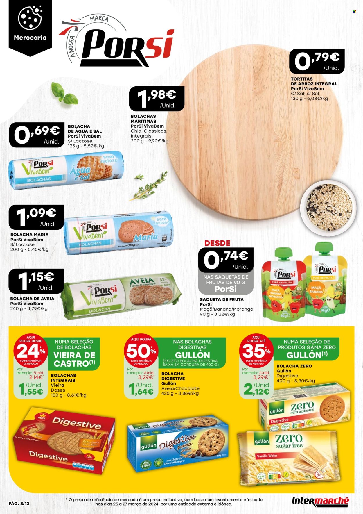 thumbnail - Folheto Intermarché - 25.4.2024 - 8.5.2024 - Produtos em promoção - tortita, arroz integral, saqueta. Página 8.