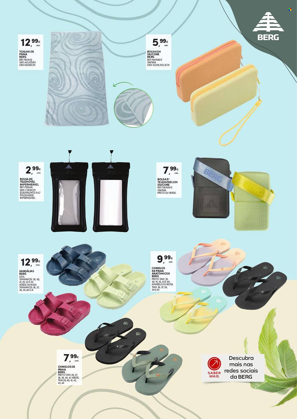 thumbnail - Folheto Continente - 25.6.2024 - 1.8.2024 - Produtos em promoção - bolsa, toalha de praia, toalha, chinelo, sandálias. Página 3.