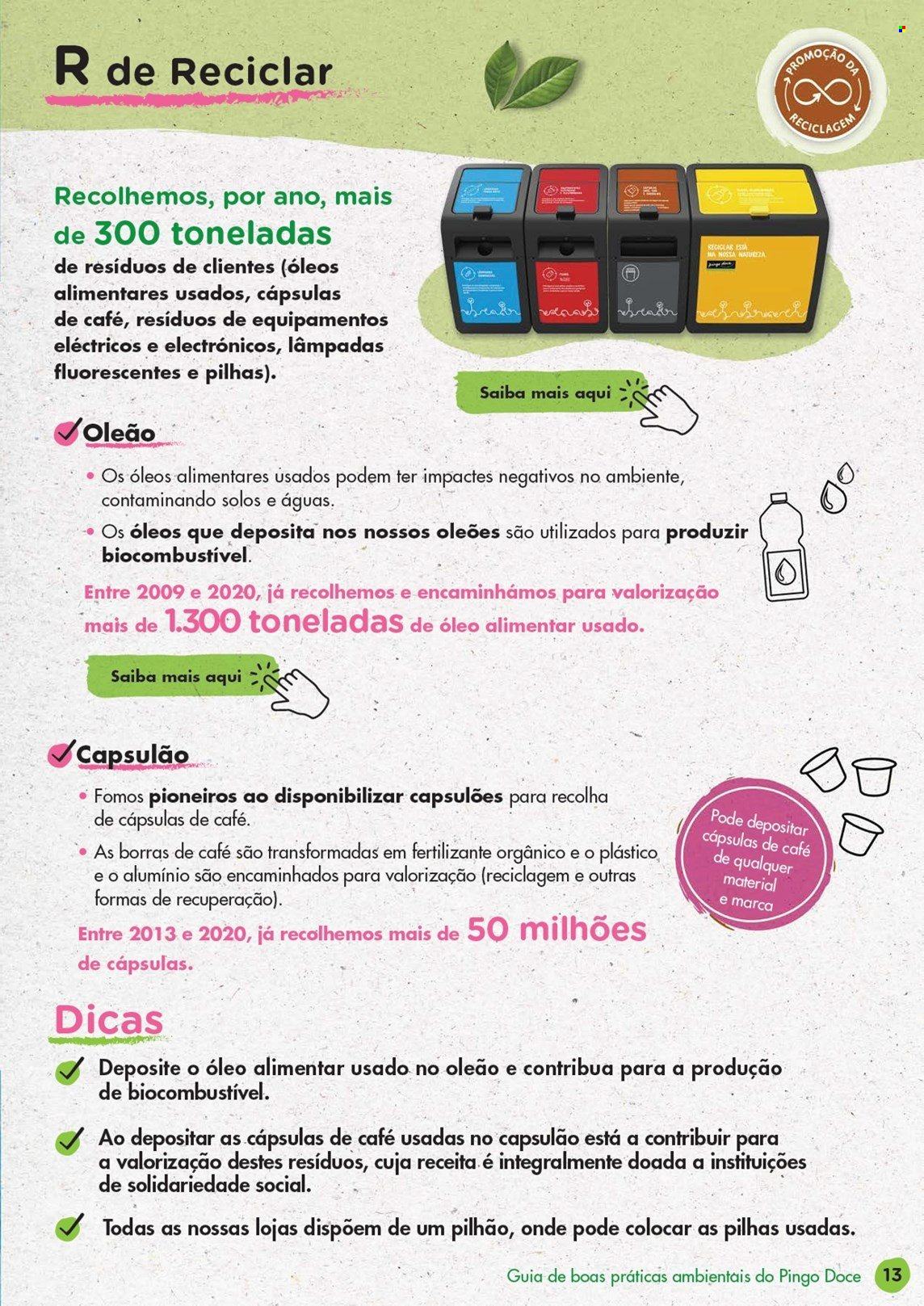 Folheto Pingo Doce. Página 1