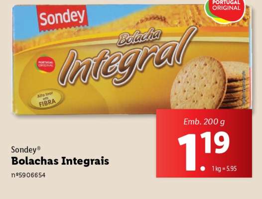 Sondey Bolachas Integrais