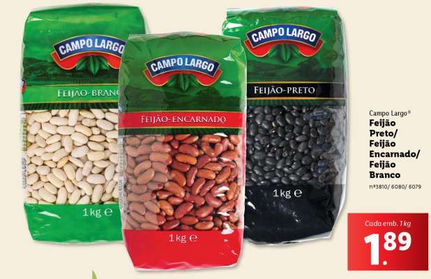 Campo Largo Feijão Preto/Feijão Encarnado/Feijão Branco