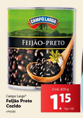 Campo Largo Feijão Preto Cozido