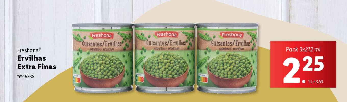 Freshona Ervilhas Extra Finas