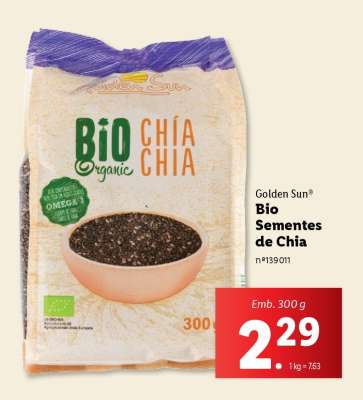 Golden Sun Bio Sementes de Chia