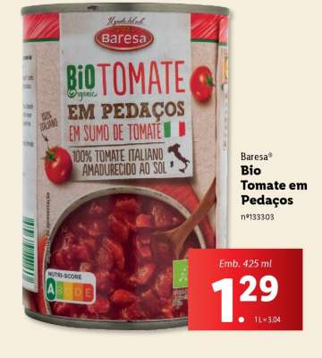 Baresa Bio Tomate em Pedaços