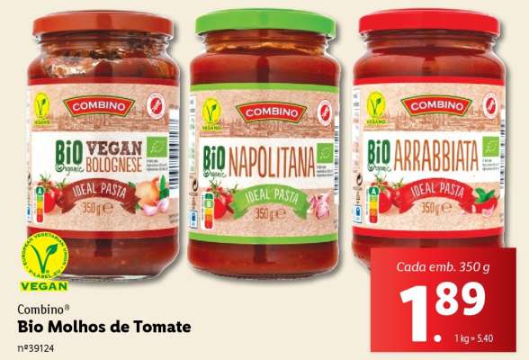 Combino Bio Molhos de Tomate