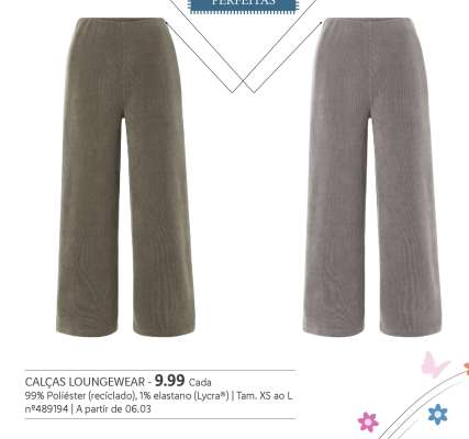CALÇAS LOUNGEWEAR