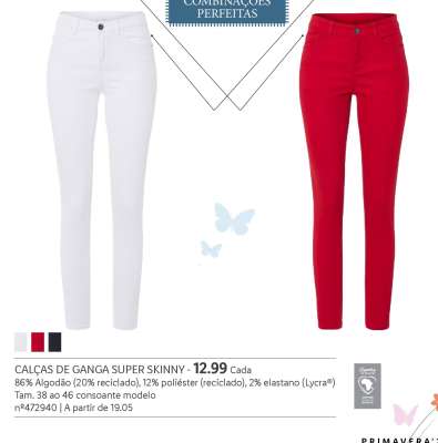 CALÇAS DE GANGA SUPER SKINNY