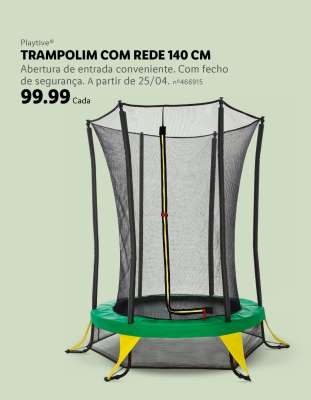 TRAMPOLIM COM REDE 140 CM