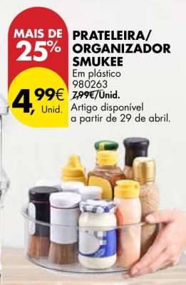 PRATELEIRA/ORGANIZADOR SMUKEE