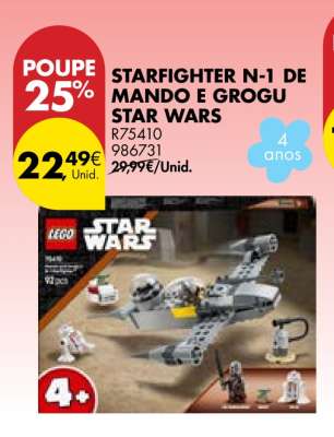 STARFIGHTER N-1 DE MANDO E GROGU STAR WARS