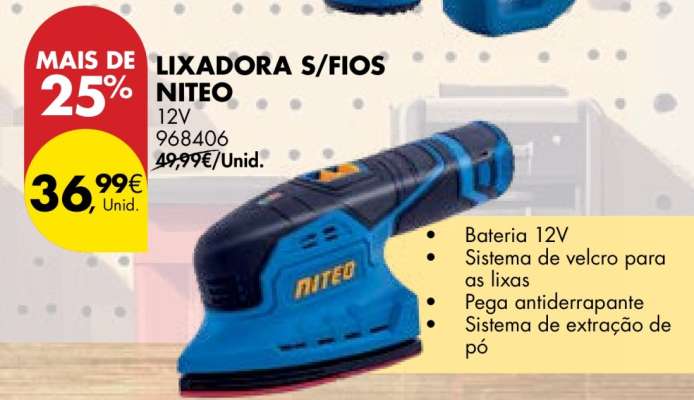Lixadora S/Fios Niteo