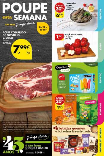 Folheto Pingo Doce - 24.4.2025 - 30.4.2025.