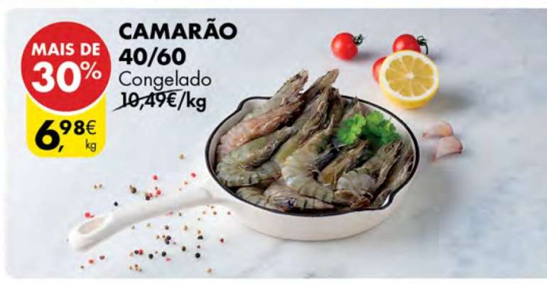 Camarão 40/60 Congelado