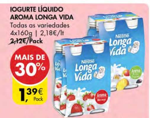 Iogurte Líquido Aroma Longa Vida