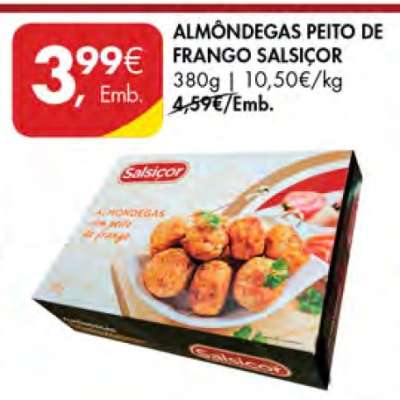 ALMÔNDEGAS PEITO DE FRANGO SALSICOR