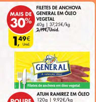 Filetes de Anchova General em Óleo Vegetal
