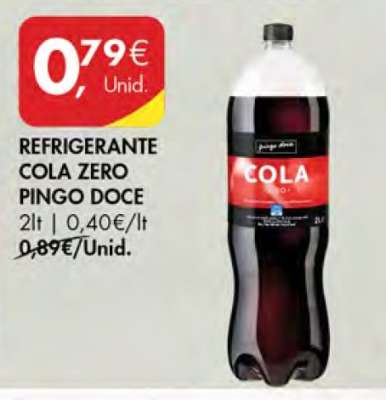 Refrigerante Cola Zero Pingo Doce