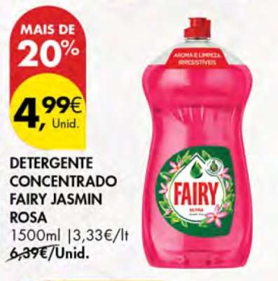DETERGENTE CONCENTRADO FAIRY JASMIN ROSA