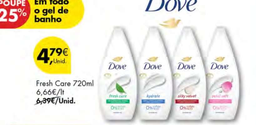 Dove Gel de Banho