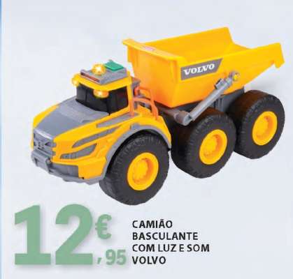 Camião Basculante com Luz e Som Volvo