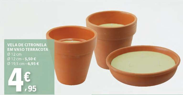 Vela de Citronela em Vaso Terracota