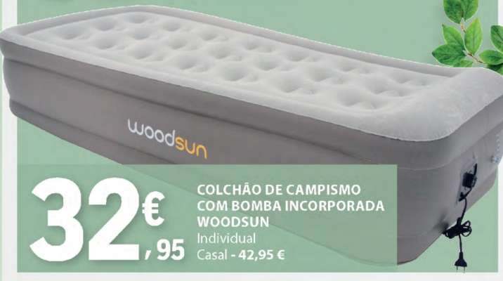 Colchão de Campismo com Bomba Incorporada Woodsun