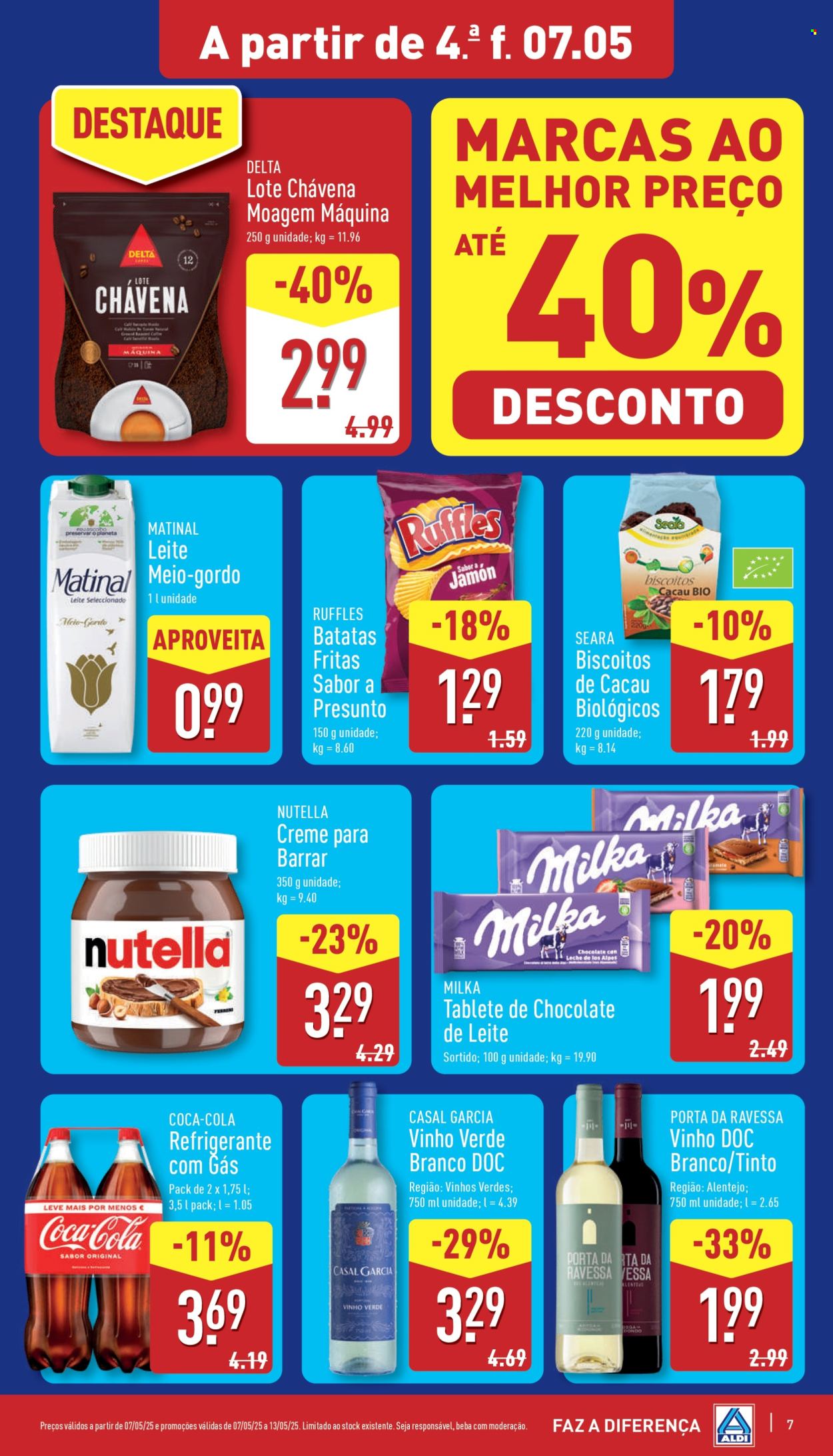 Folheto Aldi - 7.5.2025 - 13.5.2025. Página 1